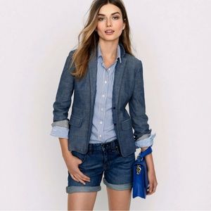 J. Crew Schoolboy Blazer Chambray 16